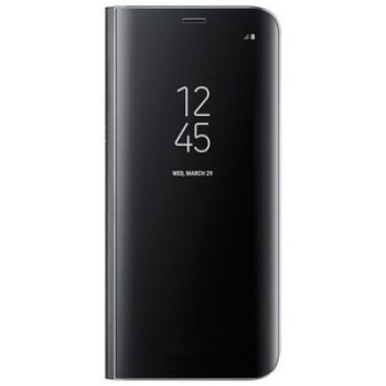 Husa Samsung Galaxy A8 2018 compatibila Clear View Neagra